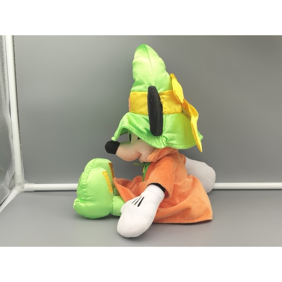 Disney Store Minnie Mouse Halloween Plush 16' Witch Pumpkin Orange Green Cute - Picture 3 of 6